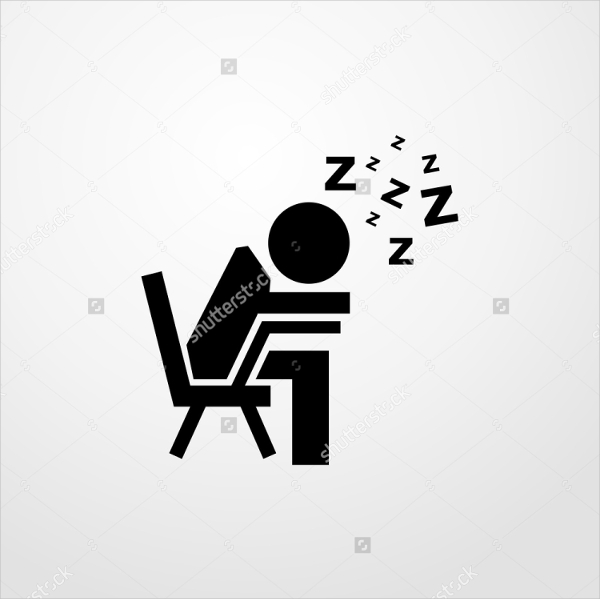 student sleeping icon