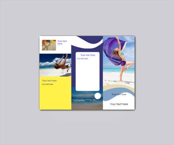 beach club brochure template