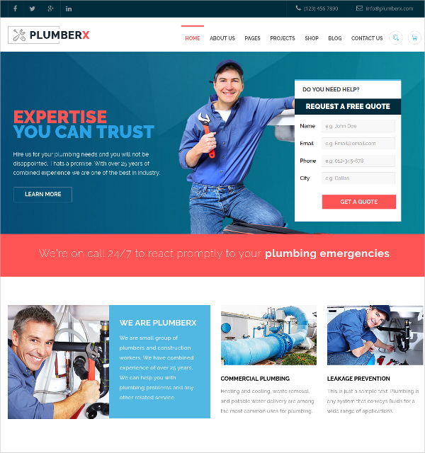 16+ Electrician Website Themes & Templates