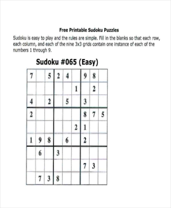 printable sudoku template