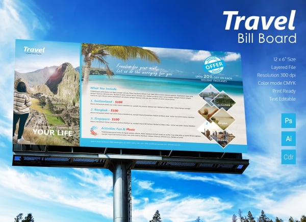 travel billboard