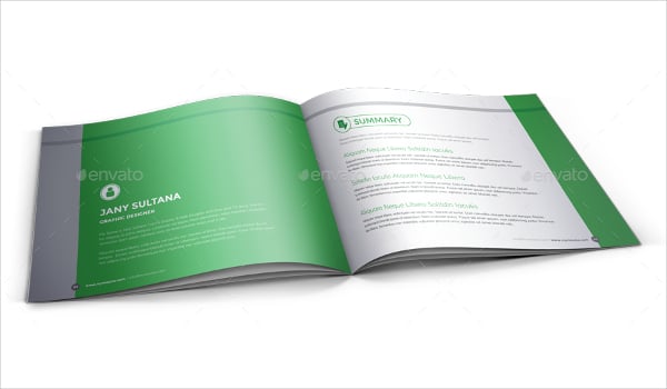 resume booklet design