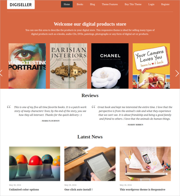 9+ Book Store WordPress Themes & Templates