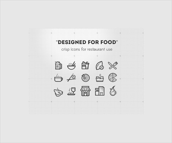 designed restaurant icons