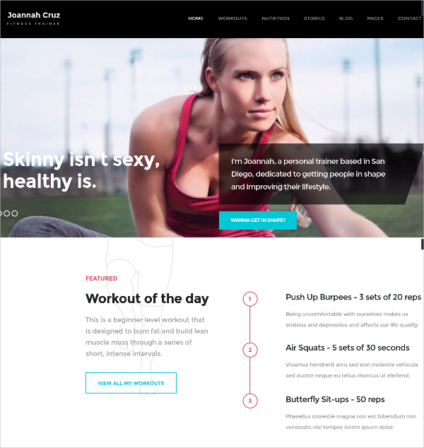 21 Personal Trainer Wordpress Themes Templates Free Premium Templates Fitness Trainer Website Templates