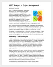 SWOT Analysis in Project Management PDF