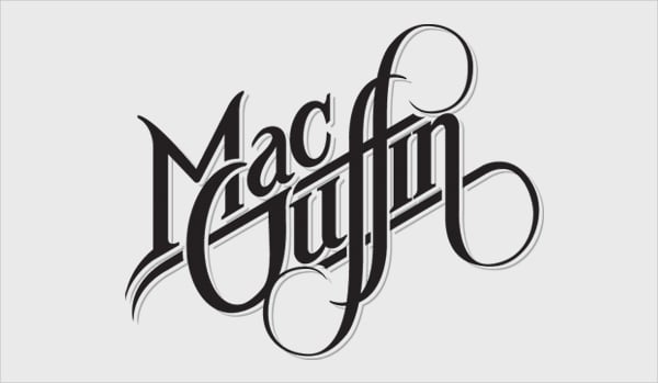mac juffin tattoo font