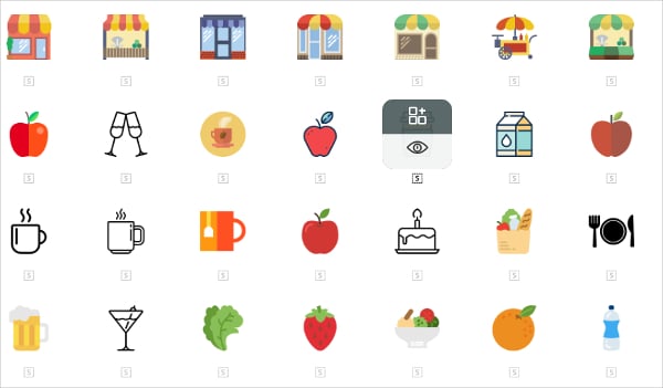 collection-of-food-icons