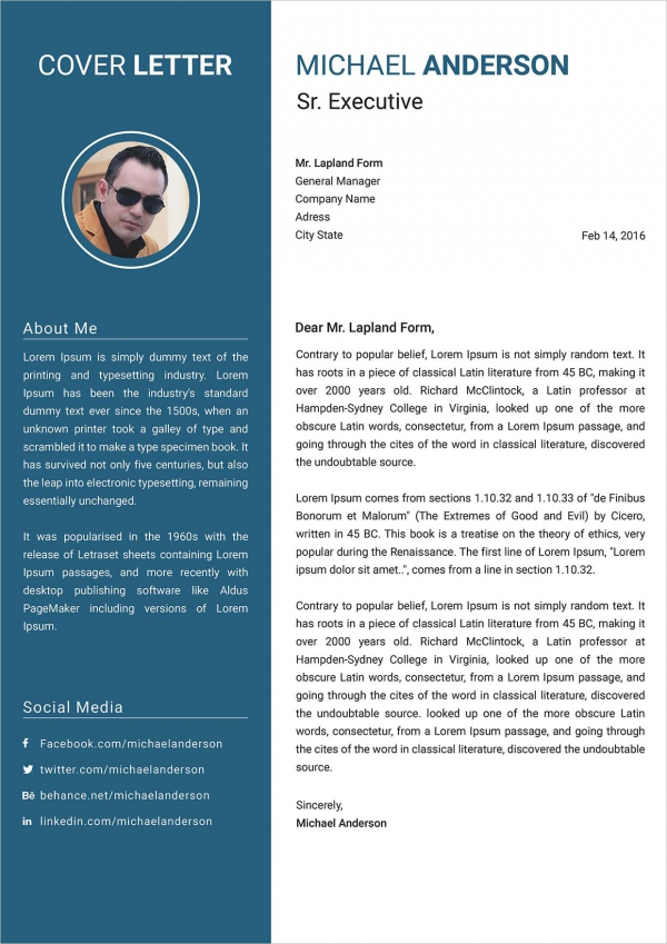 21+ Cover Letter - Free Sample, Example, Format