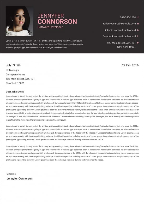 21+ Cover Letter - Free Sample, Example, Format | Free & Premium Templates