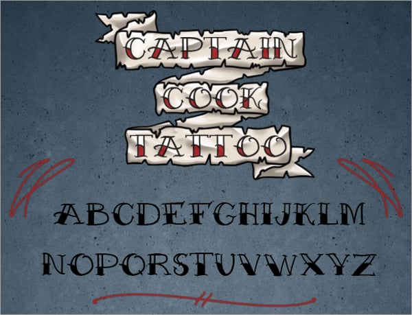 decorative tattoo font