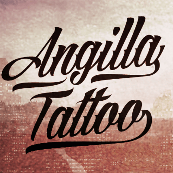 angilla tattoo font