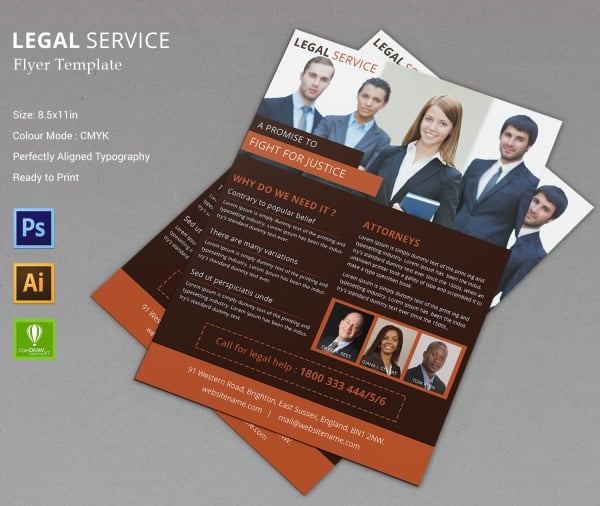 legal services flyer template