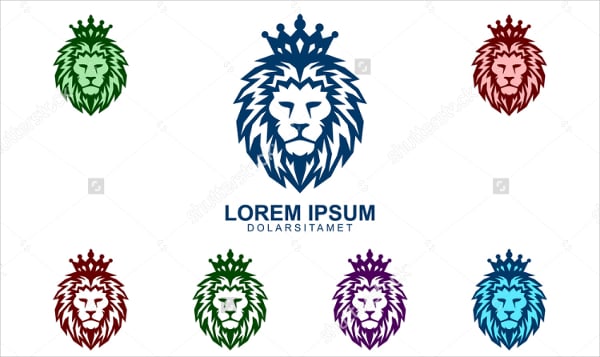 abstract lion logo