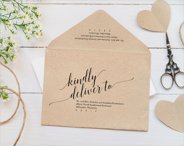 printable calligraphy envelope template