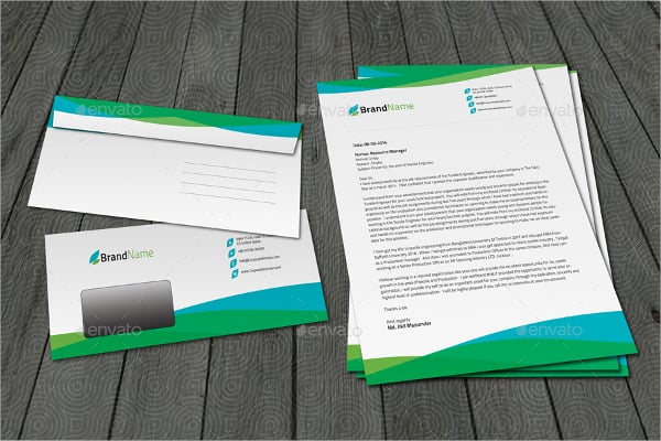 multipurpose letterhead envelope template