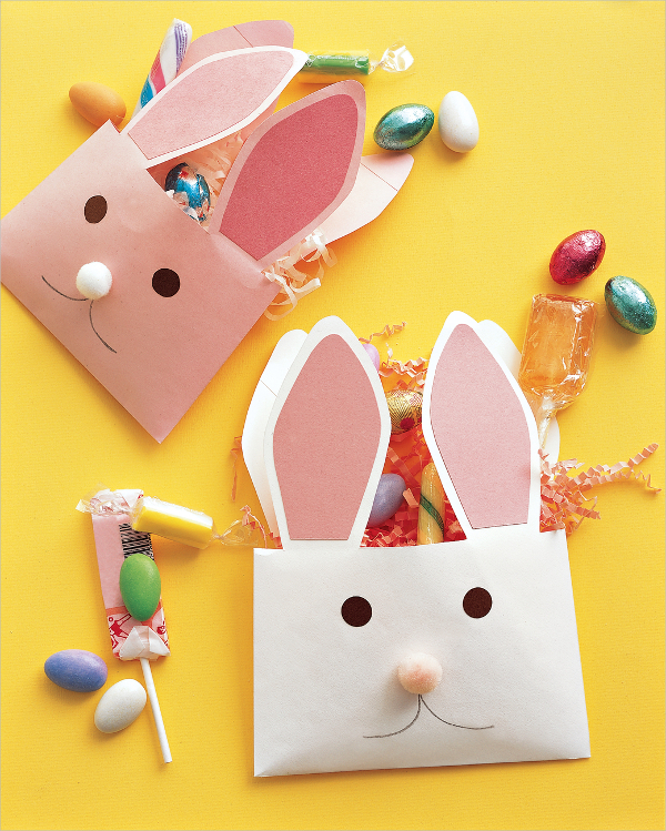 printable rabbit paper envelope