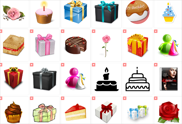 00 birthday icons