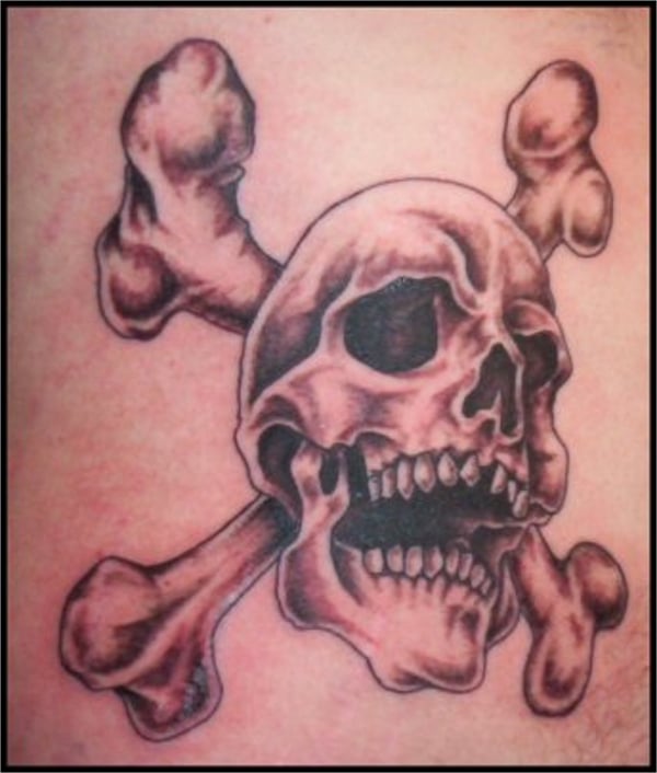skull tattoo drawing