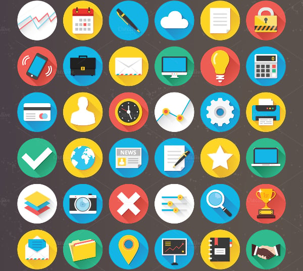 vector education icons