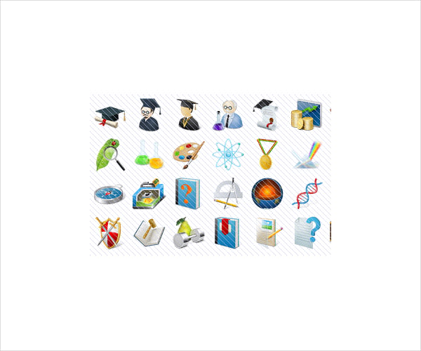 desktop education icons