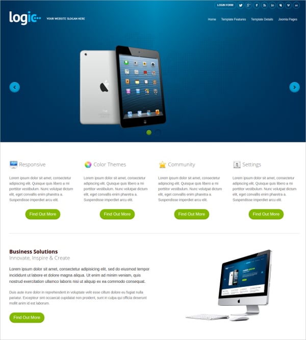 mobile friendly mobile joomla template for business