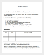 Use Case Template