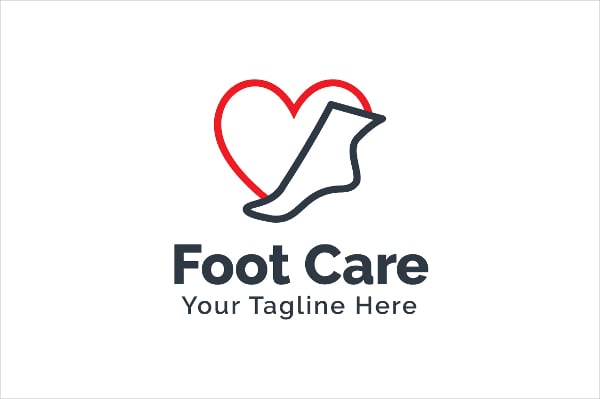 foot care logo template