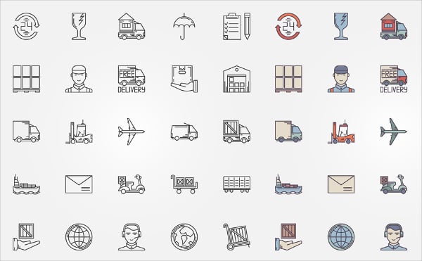 shipping delivery icon