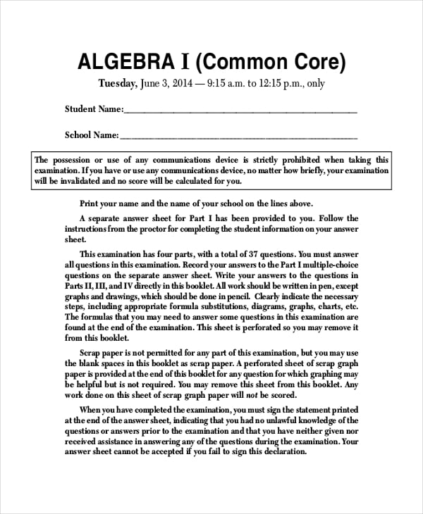 basic common core sheet template