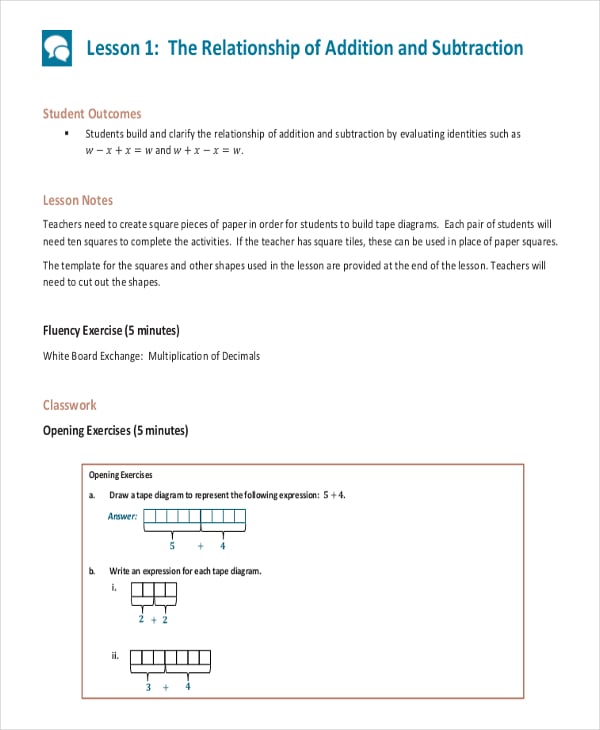 common core math sheet template