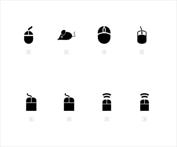 set of mouse icons