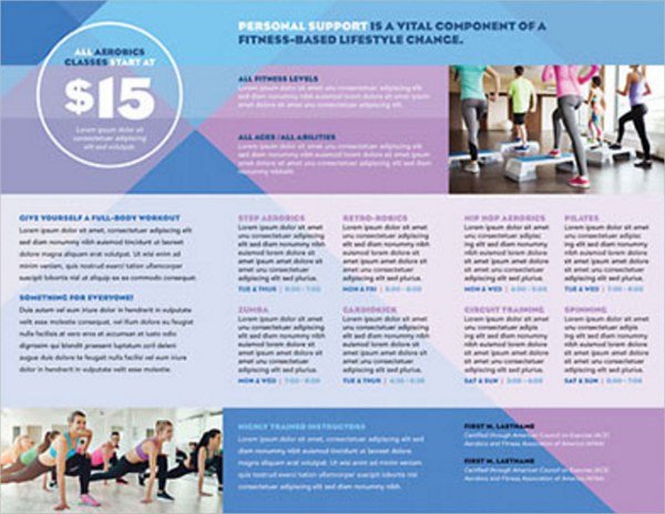 aerobics-center-brochure-template