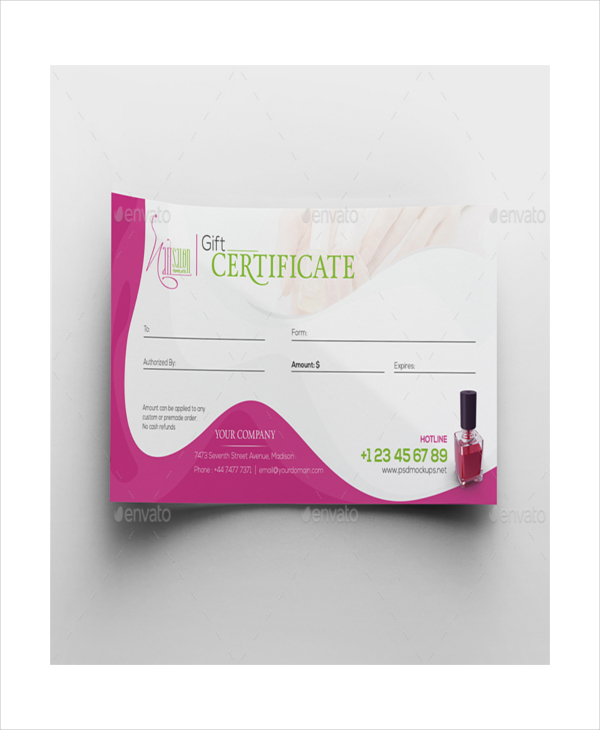 Salon Gift Certificate Template - 9+ Free PDF, PSD, AI, Vector Format ...
