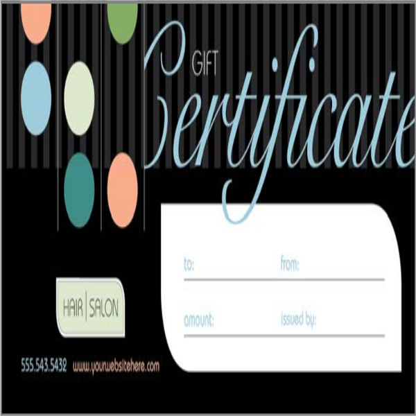 Salon Gift Certificate Template - 9+ Free PDF, PSD, AI, Vector Format ...