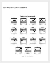 Printable Guitar Chord Chart Template