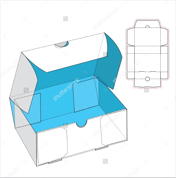 paper shoe box template