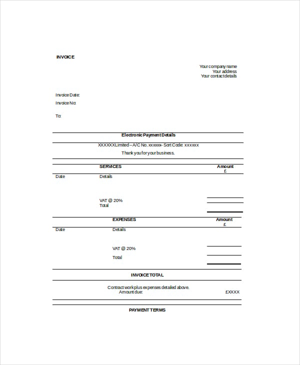 self-employed-work-invoice-template