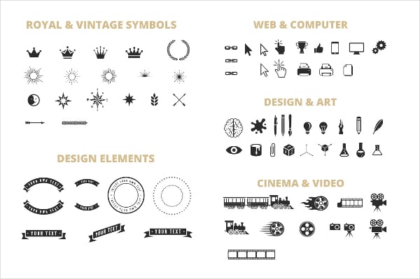 logo constructor vintage label templates