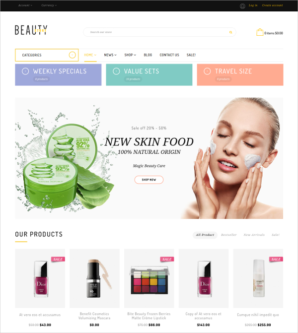 58+ New eCommerce Themes & Templates