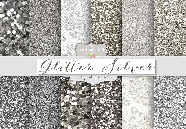 silver glitter texture