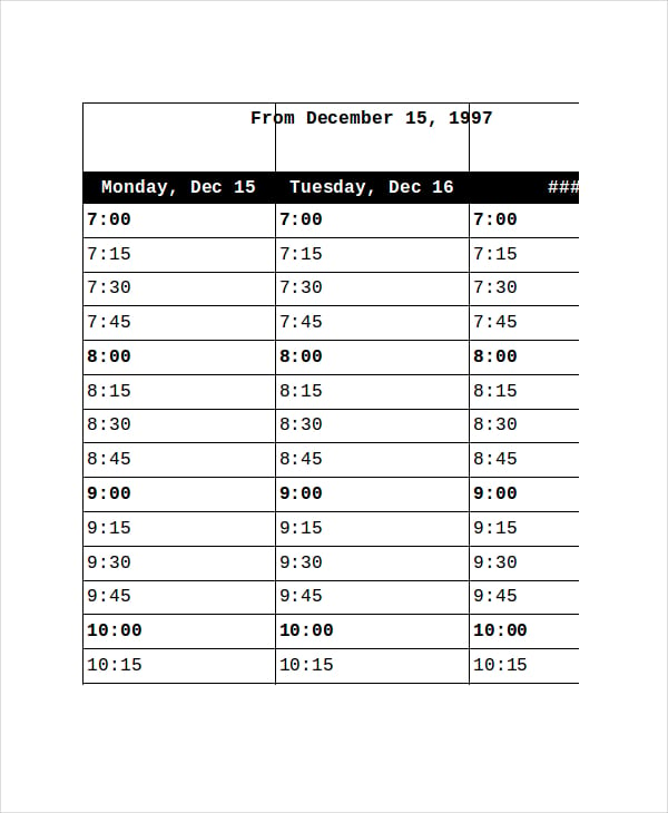 appointment-schedule-calendar-template