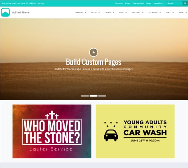 perfect church wordpress website theme