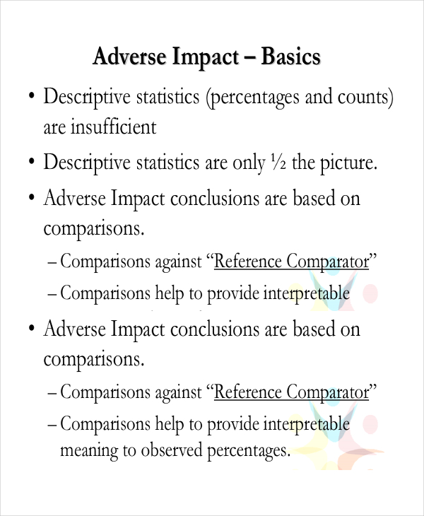 adverse impact analysis template