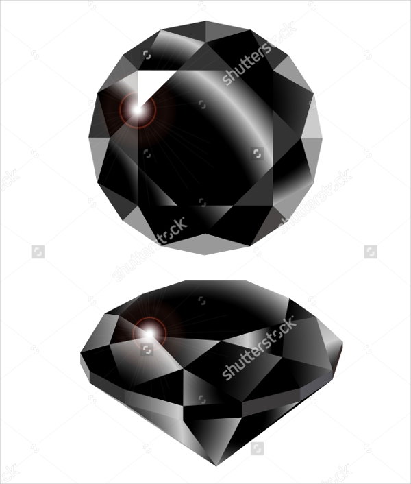 black diamond vector