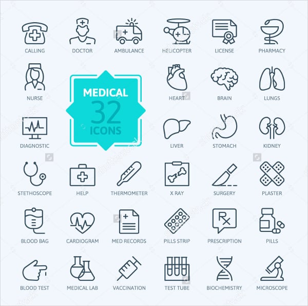 health and medicine icons