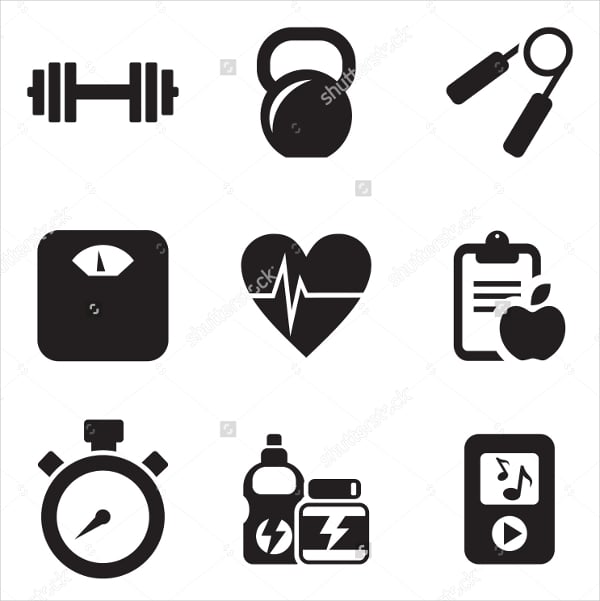 health fitness icons