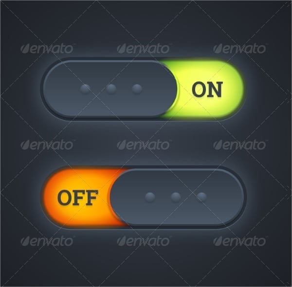 on off toggle button