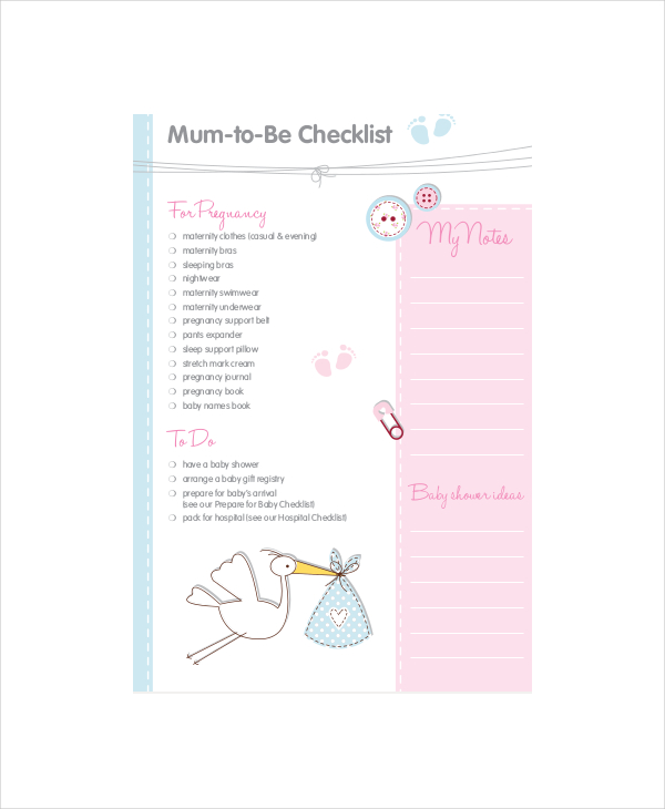 baby registry checklist booklet