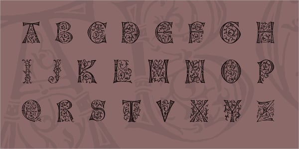german ornamental fonts